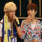 [<b>B1A4</b>] 산들이 먹방 제지하는 바로