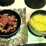 간단 맥주 안주 - <b>베이컨</b> 라면 볶음