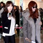 [소녀시대] <b>차도</b>녀 컨셉 돋는 태연 &amp; 티파니 최근 공항패션!