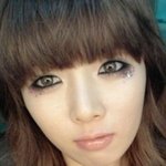 묘한느낌의 아이돌 컬러렌즈 <b>착용</b>샷