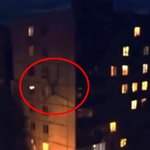 [충격!] 건물벽을 기어다니는 괴생명체 촬영