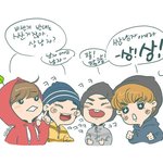 [시우민] 한강팀 <b>팬아트</b> ㅋㅋ 귀욤