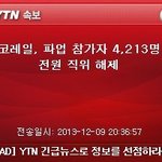 [빡침] [속보] 코레일 파업 참가자 4213명 전원 <b>직위</b> 해제|
