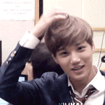 [카이] 라디오끝나고 혀빼꼼_<b>gif</b>