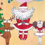 크리스마스 모바일카드! 크래용팝오기통춤추는산타와루돌프ㅋㅋ