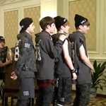 [시우민] 가만히 종대모자를 본 <b>민석</b>이는