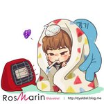 [시우민] <b>감기</b> 걸린 우민이 팬아트ㅠㅠ