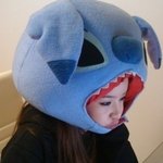 귀여운 인형<b>모자</b> 쓴 아이돌 셀카