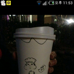 [카이] 오늘 종인<b>이</b>가 <b>컵</b>에 그림그려줬대ㅠㅠ