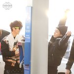 [시우민] 오늘 <b>인천</b>공항 민석이오빠ㅋㅋㅋ