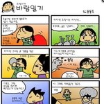 추억의 조랑이의바람일기 카툰