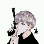 [백현] <b>은발</b>큥 팬아트