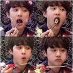 [EXO] 먹는것도 귀염<b>터짐</b>~~