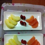 과일깎기 및 셋팅!!