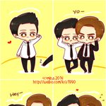 [크리스] 만화판: 크리스 &amp; 찬열 사진 <b>by</b> weibo fanart