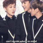 [시우민] (움짤)<b>얼떨결</b>에 자리잡은 슈밍ㅋㅋㅋㅋ