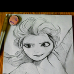 [댓글부탁] <b>샤프</b>로만 그린 겨울왕국