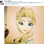 [앤씨아] 앤씨아가 직접 그린 겨울왕국 <b>엘사</b>