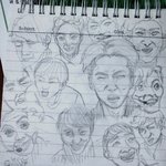 [시우민] 반ㅅㄷ..? 애들 엽사를 그려보았다