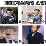 [exo] 엑소<b>요일</b>별표정_jpg