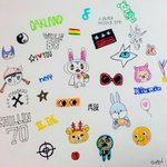 [시우민] 웅녀들 심심해서 <b>낙서</b> 그렸는데