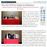 <b>이만희</b> 대표, 한국 평화운동가로 필리핀 평화 협정에 공인