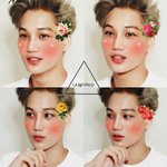 [카이] 이 도안으로 종인이스티커제작하는데