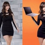 우월한 女연예인의  화보 보정 <b>전후</b> 사진