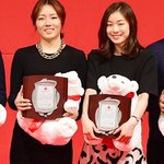 사이 진짜 좋아 보이는 김연아와 <b>이상화</b>