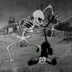 동물학대하는 <b>해골</b>인간