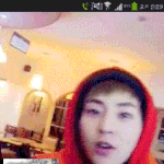 [시우민] 종대랑 영상통화하는 민석이<b>gif</b>