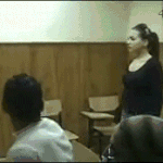 [쿠울] 놀라는 여자.<b>gif</b>