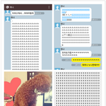 푸들에게 카톡받은 <b>송지</b>은 ㅋㅋ