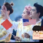 [시우민] <b>깃발</b>든 밍서기+진짜 민석이떴닷