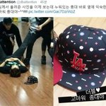 [CHEN] 안무가가 올려준 사진이라는데 종대 누워있네?