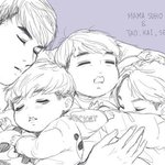 [카이] 겁나귀여운 막내즈 <b>팬아트</b>ㅠㅠ(+수호맘
