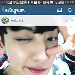 [EXO] 찬열이 인스타 윙크사진 <b>캡쳐</b>함