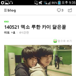 [EXO] 진짜 카이 루한 닮아음~신기<b>하당</b>