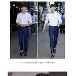 상반신 탈의한 <b>박서준</b>~의외의 근육