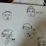 [EXO] 공부하기싫어서 그려보았다