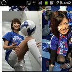 한국 미녀 <b>서포터</b>vs일본 미녀 <b>서포터</b>