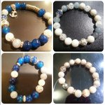 <b>원석</b>팔찌 만들어봤어요 .. 선물용인데 괜찮을지?