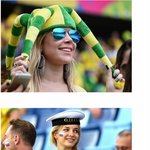 [추억파리여] 월드컵에 빠져있는 각국의 <b>미녀</b>들