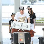 출국하는 윤후네 가족