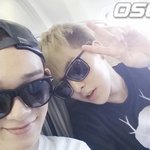 [exo] 첸&amp;시우민 기내 셀프카메라!!