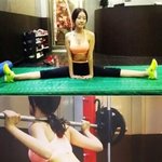 [몸매종결자] 운동하는 모습 깜놀 레인보우 고우리