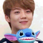 [EXO] 나나 루한이 스티치들고있는거보고