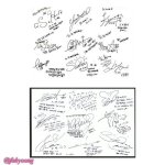소녀시대 <b>데뷔초</b> 싸인 ㅋㅋㅋㅋ