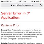 [EXO] 혹시 server <b>error</b> 뜨는 사람 있으면 ㄴㅏ 좀...