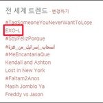 [EXO] EXO-L, 월드트렌드에서도 내려올줄을 몰라ㅋ